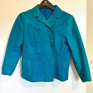 1960s Vintage tel sude double breasted jacket 3/4 Sleeves Small